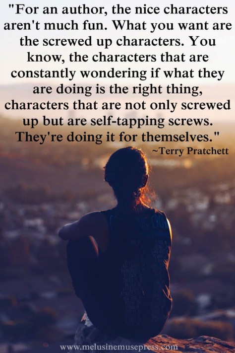 Screwed up characters quote by Terry Pratchett